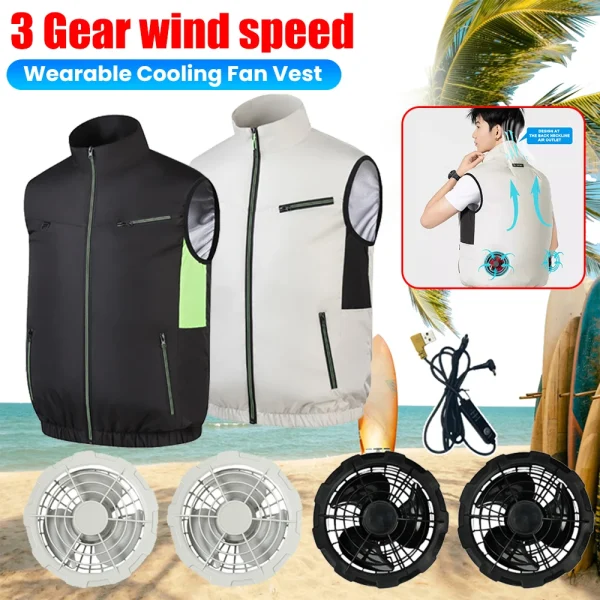 Wearable Cooling Vest Heat Resistant Air Conditioner