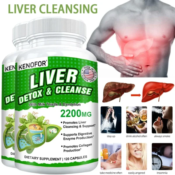 Fatty Liver Cleanse and Liver Detox Supplement